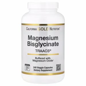 California Gold Nutrition Bisglicinato de Magnesio TRAACS 240 cápsulas