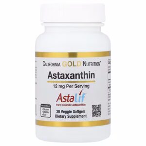 California Gold Nutrition Astaxantina Astalif 12mg 30 cápsulas